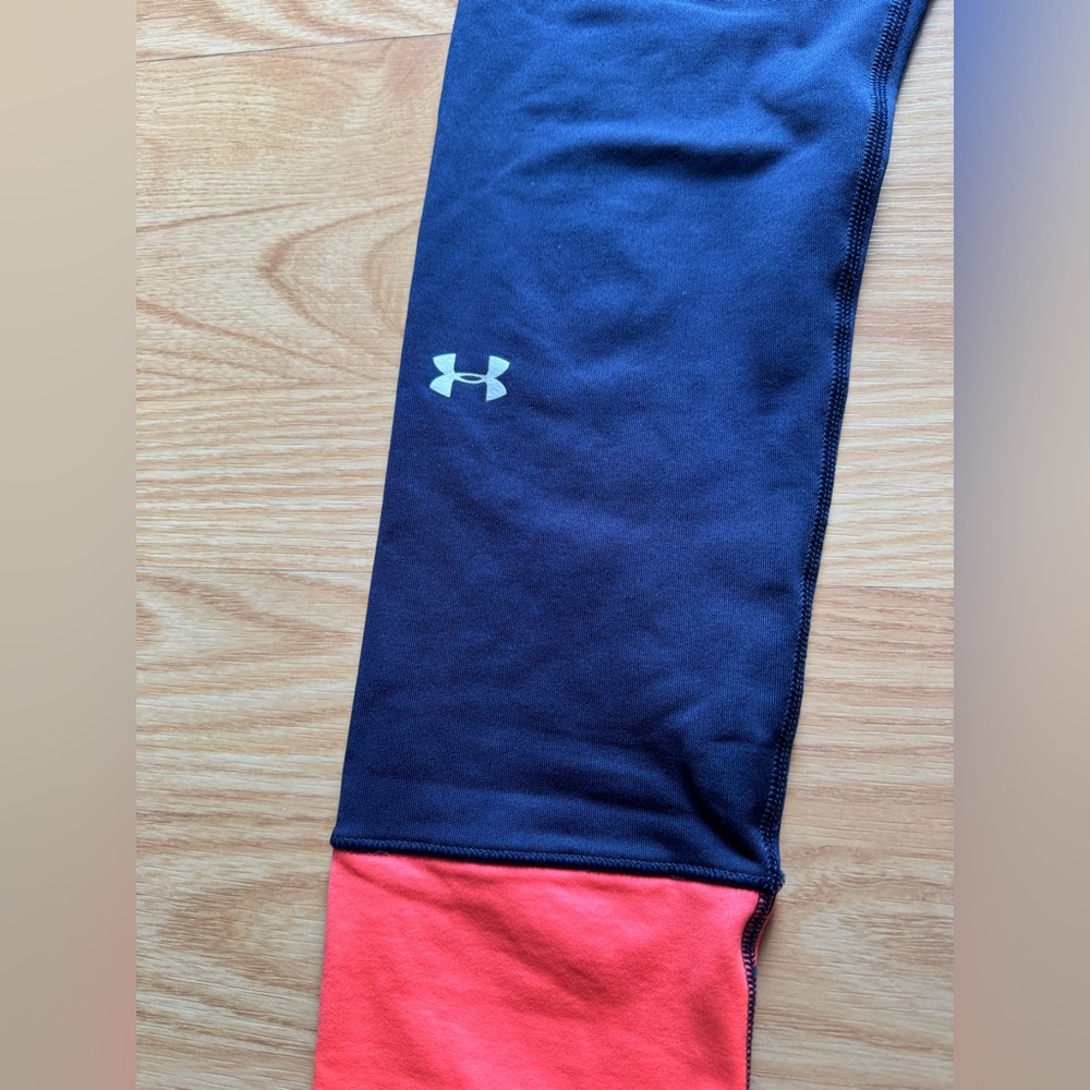 Under armour women’s colorblock compression leggings colorful athletic running - Picture 2 of 5